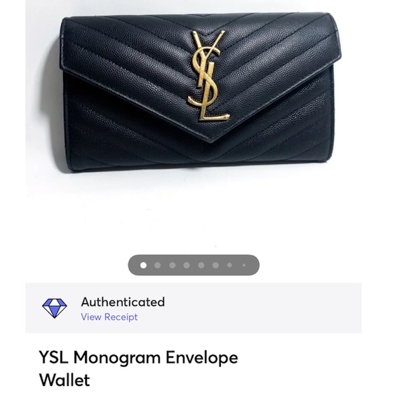 SAINT LAURENT YSL Envelope Wallet - Picture 2 of 10